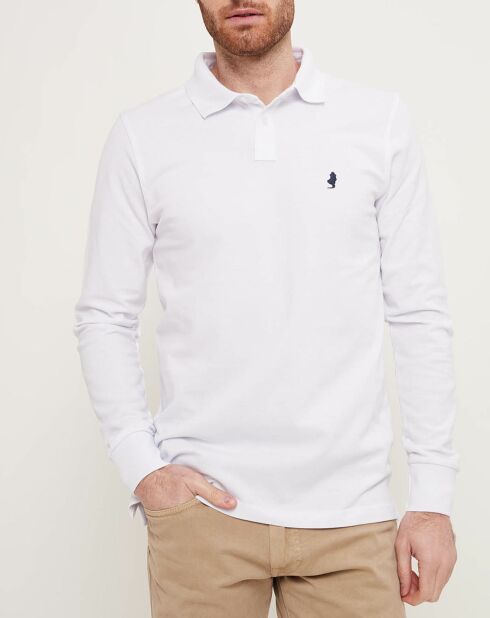 Polo manches longues Classic blanc